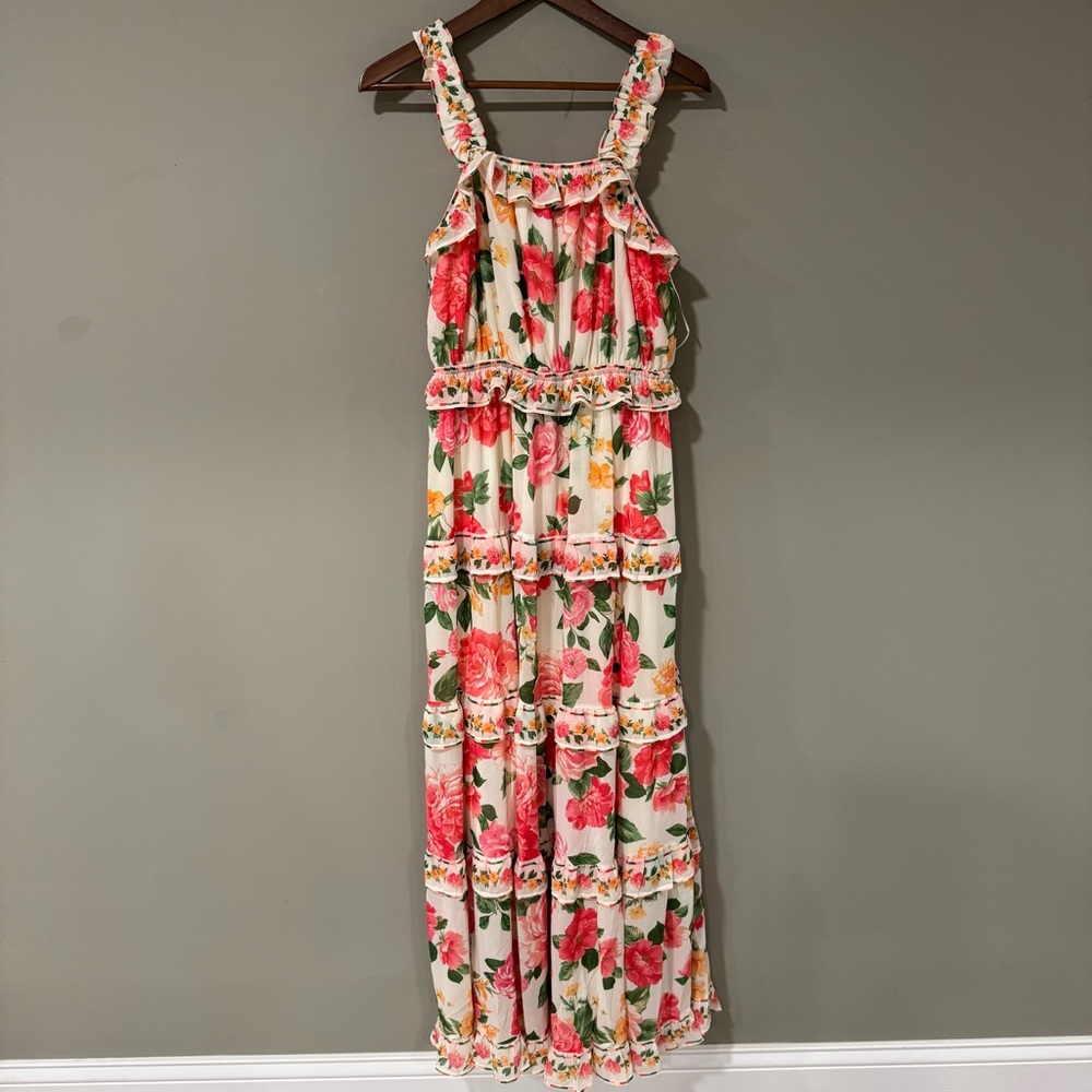 Baltic Born Floral Maxi Dress - Pink and Orange - Picture 7 of 11